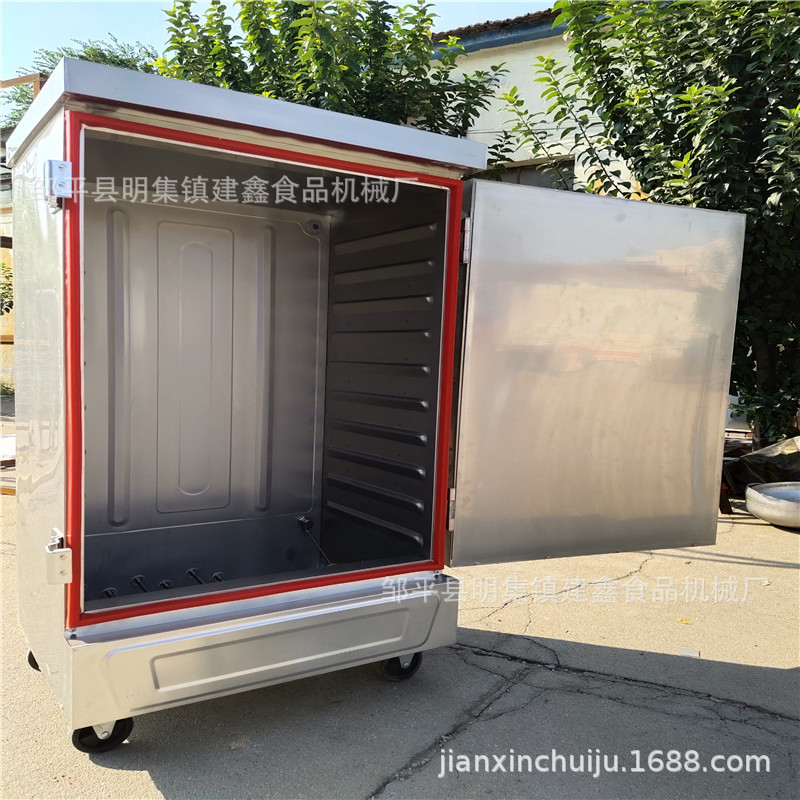 全钢单门6/8盘馒头蒸箱 米饭蒸车双门24盘电蒸饭柜·