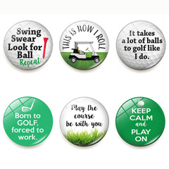 高爾夫冰箱貼時光寶石磁性玻璃家居白板貼裝飾品批發25mm