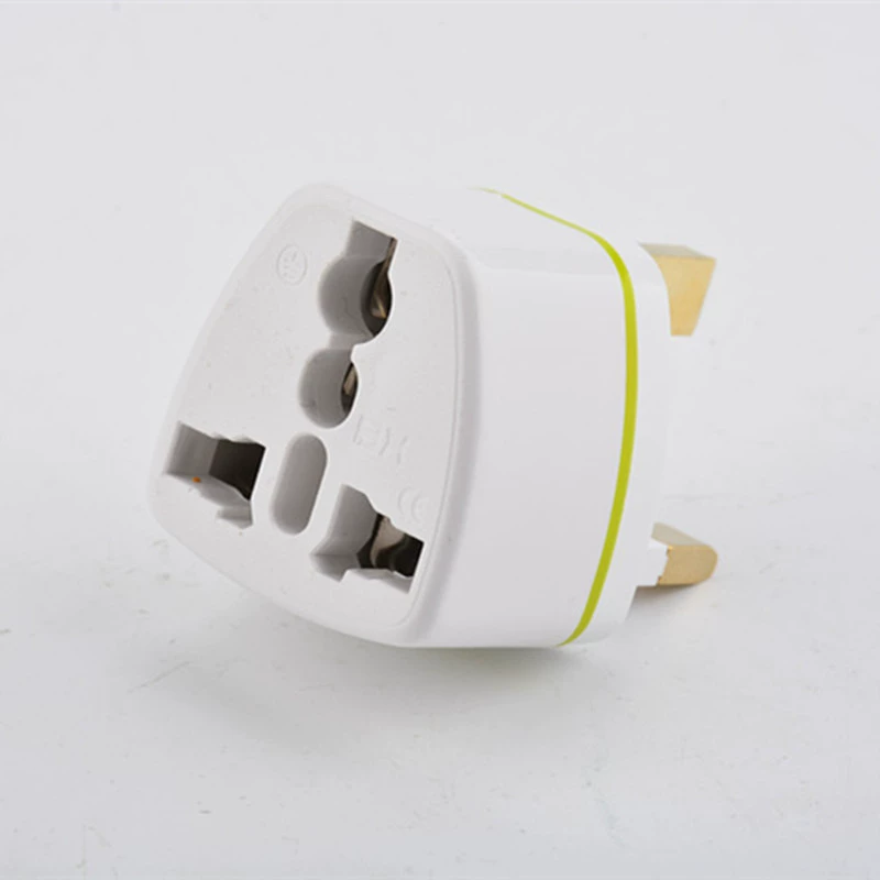 Cross-border pure copper British standard adapter plug for UK-to-US/Australian/European to UK standard, CE certified in-stock