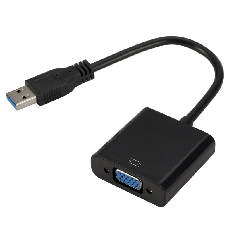 Factory Direct Sales Usb3.0 to Vga Adapter Cable USB to Vga External Graphics Card Supports 1080P Factory Direct Sales Usb3.0 to Vga Adapter Cable USB to Vga External Graphics Card Supports 1080P