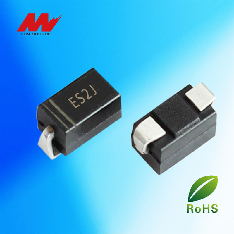 二极管整流器 贴片快恢复整流二极管  ES2J 2A 600V  SMA二极管