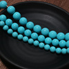 Turquoise blue beads from pearl, accessory, 8-16mm, through hole