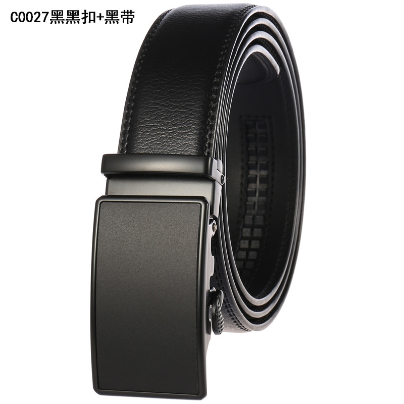 C0027 black black buckle+black belt