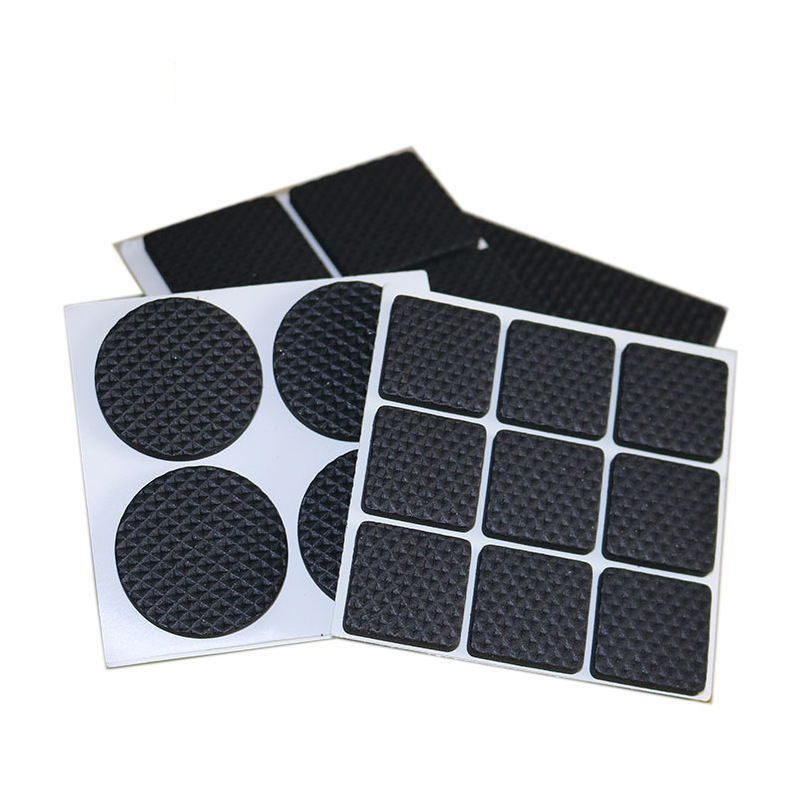 Fabricante rejilla negra almohadilla de silicona Junta de goma antideslizante Junta de silicona autoadhesiva Junta de silicona que reduce el sonido y la absorción de impactos