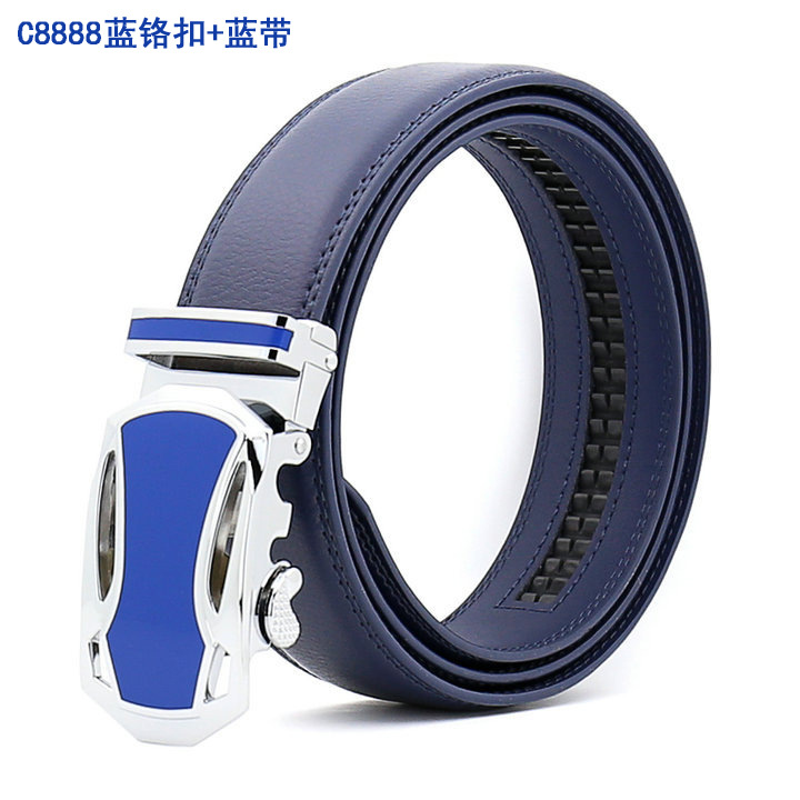 C8888 blue chromium buckle+blue belt