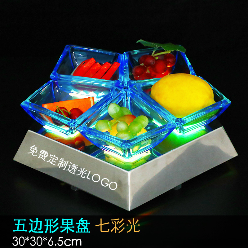 Plato de fruta KTV plato de fruta KTV creativo plato de fruta de plástico