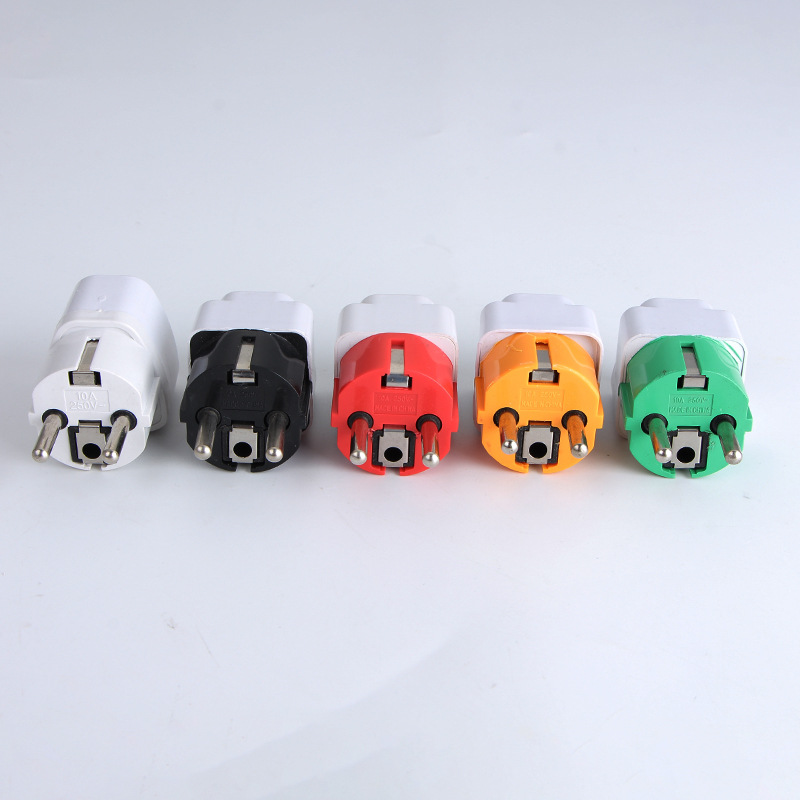Enchufe de conversión estándar alemán Corea del Sur Adaptador estándar europeo multi-función zócalo método enchufe ruso alemán