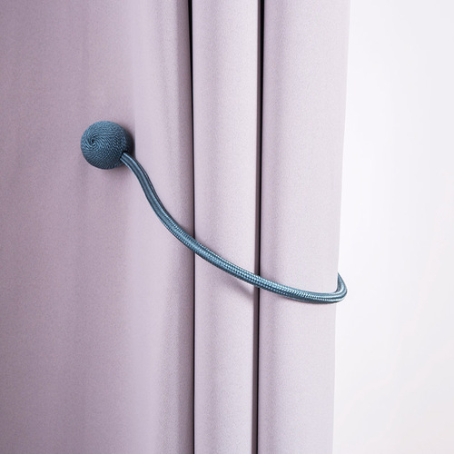 Simple golden earphone curtain magnetic buckle Pearl magnetic curtain rope tie No punching curtain rope hook