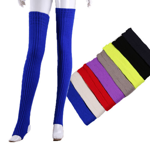 Cross-border extended 80cm wool socks set pile socks women's knitted leg warmers yoga warm foot covers autumn and winter leg warmers