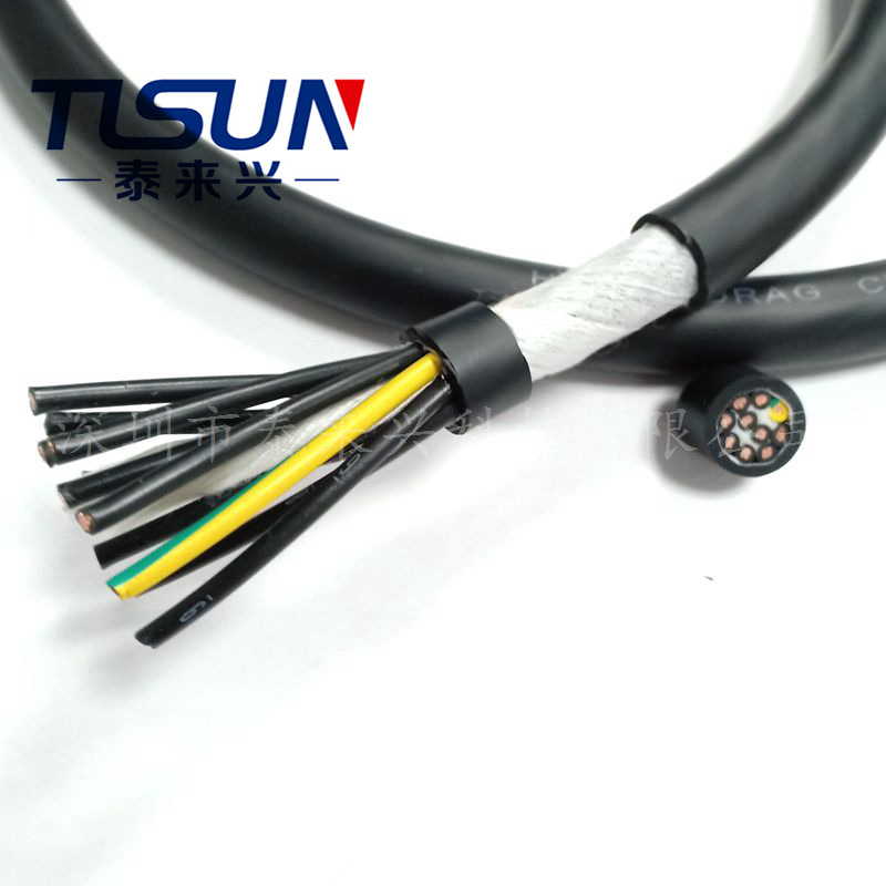 厂家直销 CE标准 高柔拖链电缆 HF-YY 10芯0.2平方 耐弯折线缆