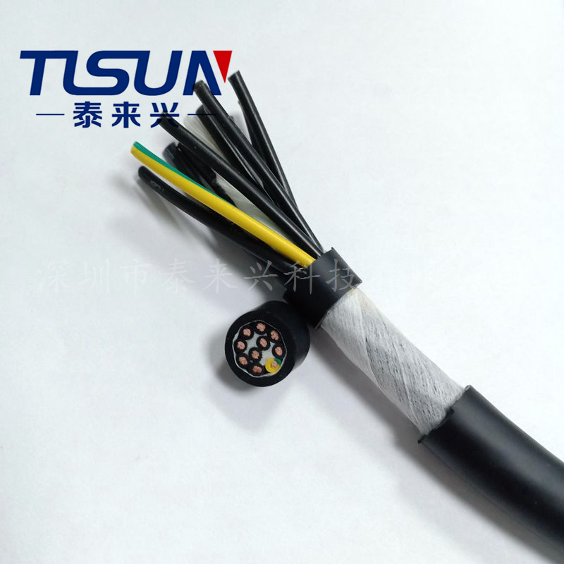 泰来兴 厂家直销 HF-YY 伺服电机线 10芯0.5平方 耐弯折 阻燃线缆