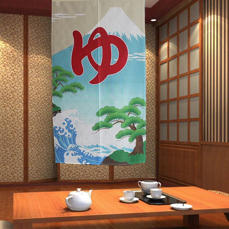 Japanese-Style Fabric Printed Door Curtains Wholesale and Retail Japanese-Style Fabric Printed Door Curtains Wholesale and Retail