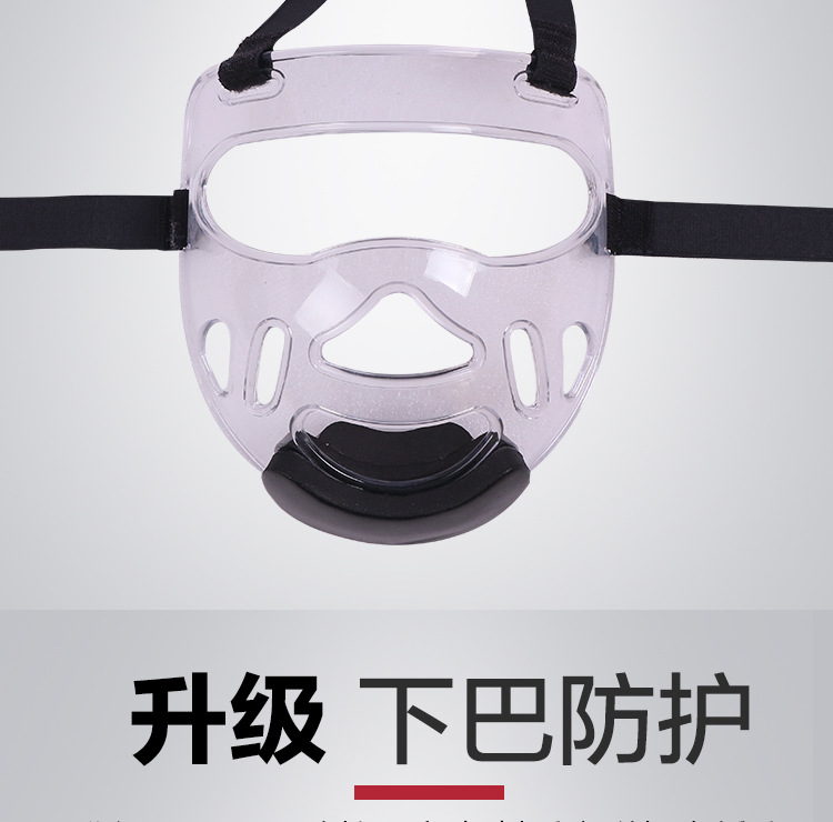 Taekwondo Sanda máscara adultos niños hombres y mujeres protector facial transparente escudo anti-presión boxeo protección facial barbilla al por mayor