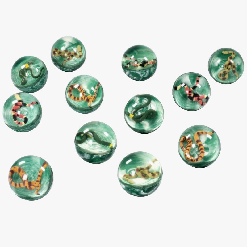 Víctor N ° 47 muñeca bola elástica de los niños educativos juguete cognitivo pinball transparente tridimensional 3D pelota que rebota