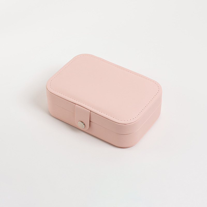 Caja de joyería caja de almacenamiento de joyas multifuncional portátil creativo en stock de cuero fresco transfronterizo