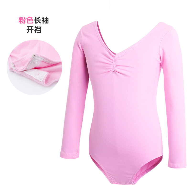 Trajes de baile para niños Trajes de entrenamiento para niñas de verano Trajes de ballet de manga corta Trajes de baile de una pieza para exámenes de danza china