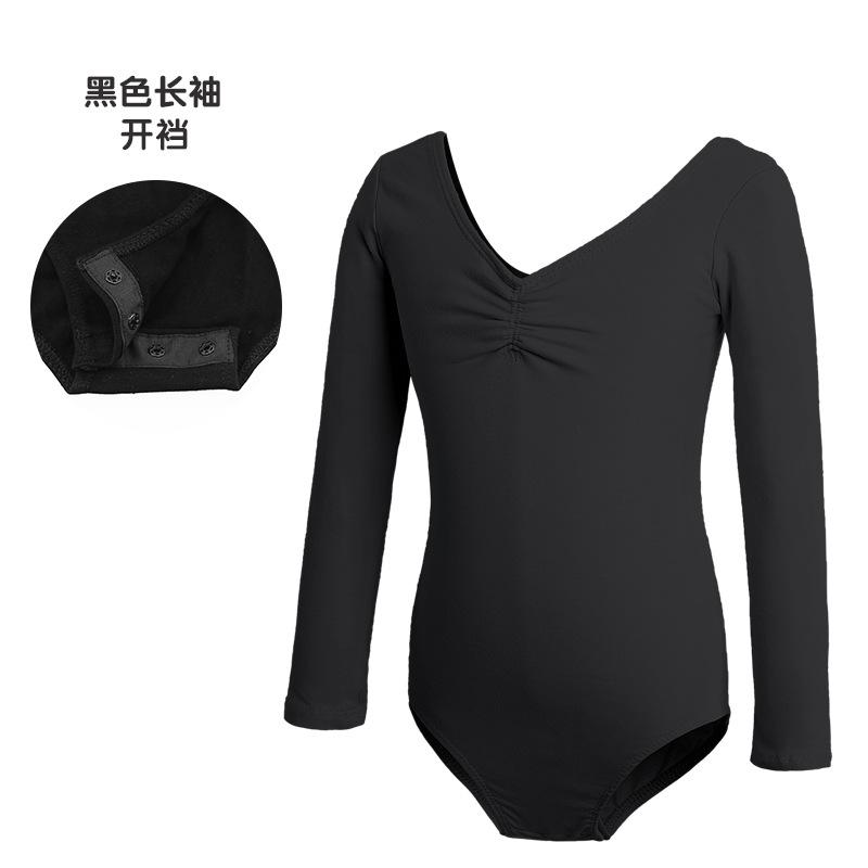 Trajes de baile para niños Trajes de entrenamiento para niñas de verano Trajes de ballet de manga corta Trajes de baile de una pieza para exámenes de danza china