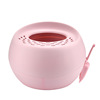 Round -shaped top cats sand basin Large anti -splashed cat sand pot semi -closed cat toilet cat products snowball deodorizing