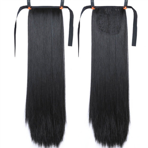 32-inch long straight hair foreign trade high temperature wig ponytail hair extensions for women with long hair straps ponytail braid wig pieces