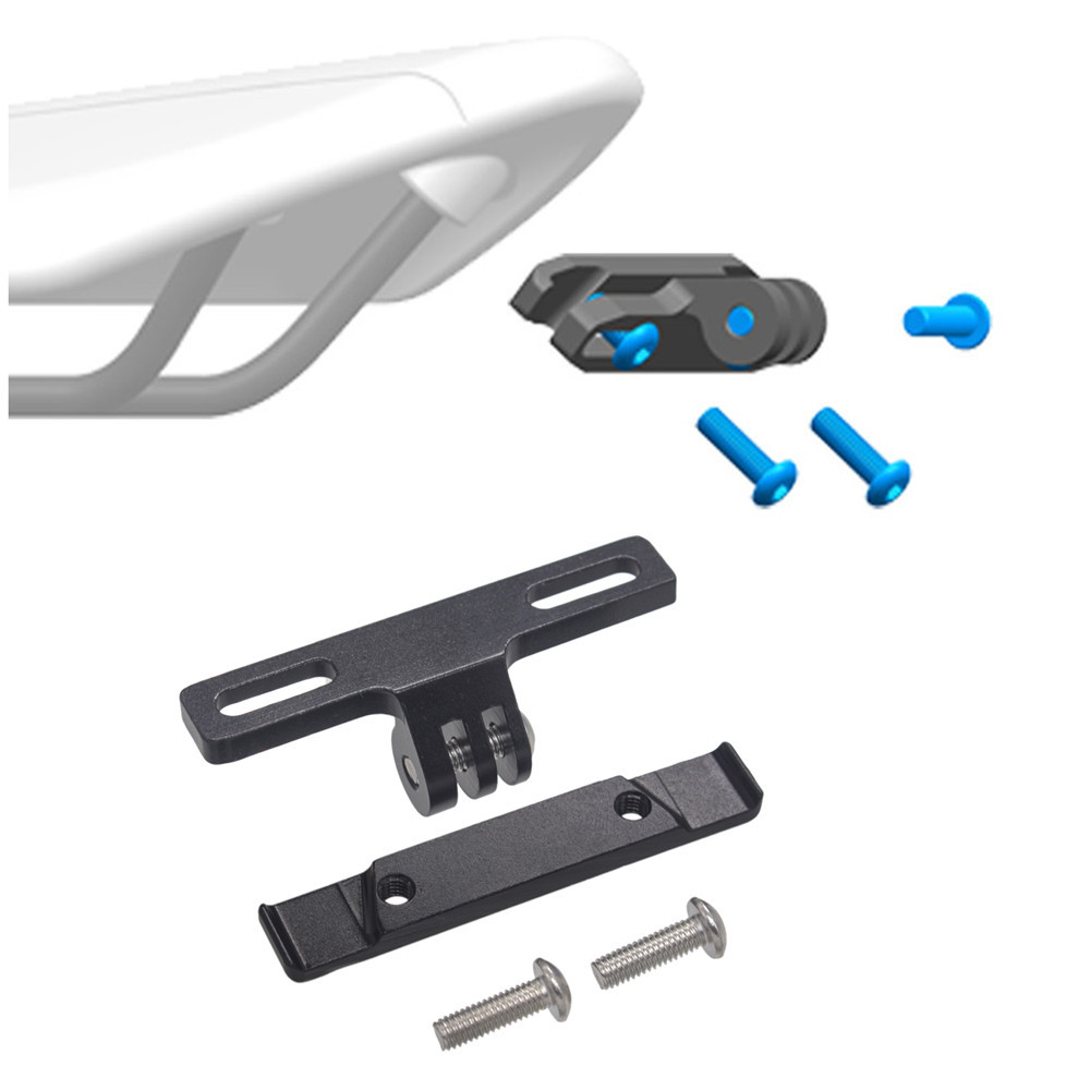 Aplicable a gopro hero6/5/4/3 Cámara CNC aleación de aluminio bicicleta soporte base bicicleta cojín clip