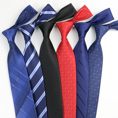 Men's tie business shirt striped security professional formal wear wholesale plus logo manufacturer 8cm hand-made