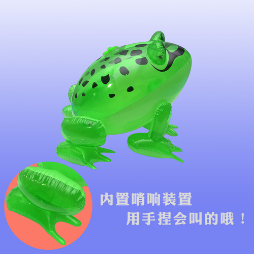 Wholesale Hot Selling PVC Elastic Rope Lantern Inflatable Sea Turtle Glowing Frog Rabbit Inflatable Toy