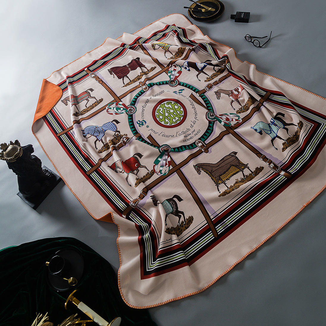 Mantas para imágenes, mantas de comercio exterior personalizadas de la marca de moda de terciopelo de zorro, mantas de sofá impresas digitales, mantas de aire acondicionado