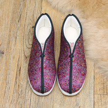 源头工厂老北京布鞋手工千层底布鞋中老年妈妈鞋手工布鞋保暖轻便