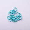 100 priced price DIY accessories 1.2*8mm opening ring small iron circle color baking paint handmade key stick jewelry ring