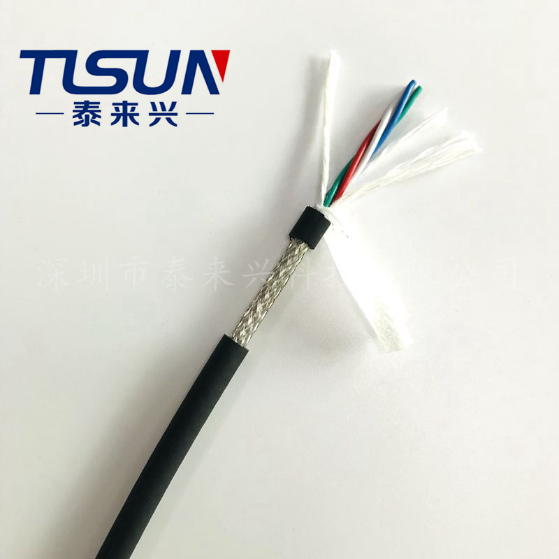 4芯拖链电缆 HF-CY CE认证电缆厂家供应 伺服编码器专用 信号线