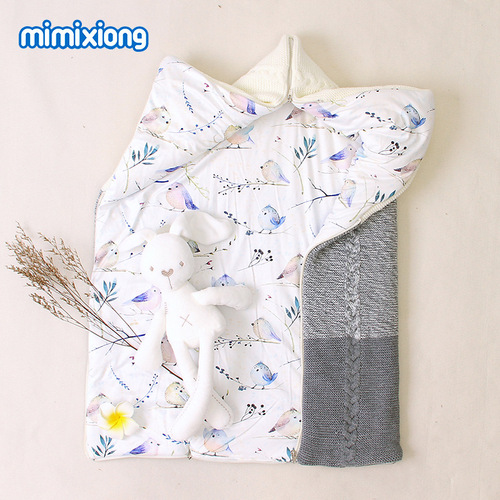 Bestselling winter and autumn baby sleeping bag for newborns, envelope-style, thickened zipper kick-proof sleeping bag on Instagram