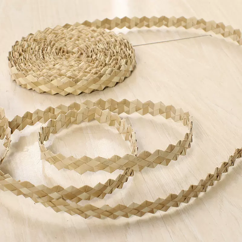 葵叶草辫子植物 棕榈叶工艺品家居用品 草编绳工艺材料 草帽用料