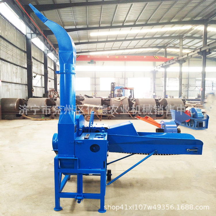 大型铡草机全自动输送带碎草机养殖380伏牛羊多用秸秆草料切草机