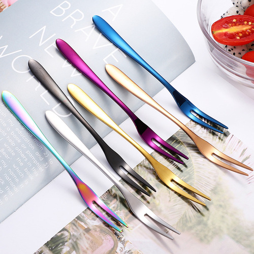304 Creative Snack Spoons, Stainless Steel Fruit Spoons, Fruit Sticks, Dessert Mooncakes Spoons, Stainless Steel Tableware, Original Manufacturer