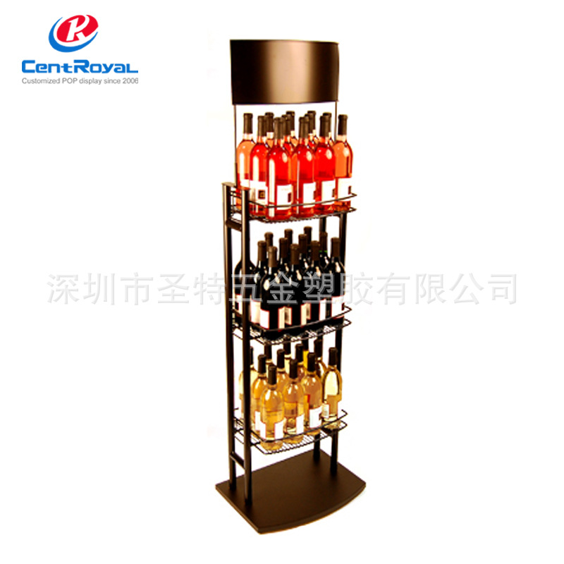 来图制作超市牛奶饮料食品促销陈列展架汽水展示柜金属展示架