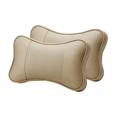 Headrest Pillow, Car Cushion, High-End Set - 302-beige-1-three-dimensional-interlayer-2751559