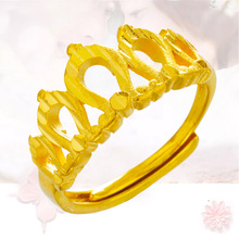 Խ��ɳ���24K�S��ʹ��_�ڽ�ָ �¿�Ů���{�����s�Y������ָ�h