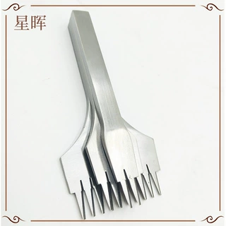 厂家批发欧斩法式斜平斩手艺皮艺diy打孔工具不锈钢工具配件批