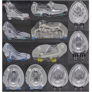 DIY Baking New 6PCs Stereo Easter Eggs Dinosaur Eggs Fold Sugar Chocolate Cake Shaping Mold