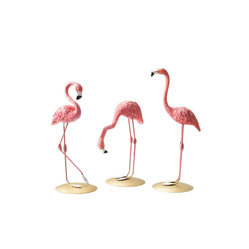 Creative ins super hot flamingo resin ornaments cute animal bedroom living room ornaments Valentine's Day gift