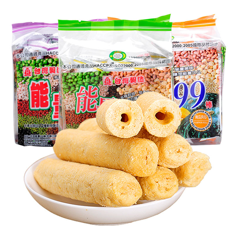 台湾进口网红零食品北田能量99棒180g儿童休闲食品蛋黄夹心棒批发
