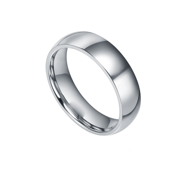glossy fashionable crooked ring stainless steel for men and women