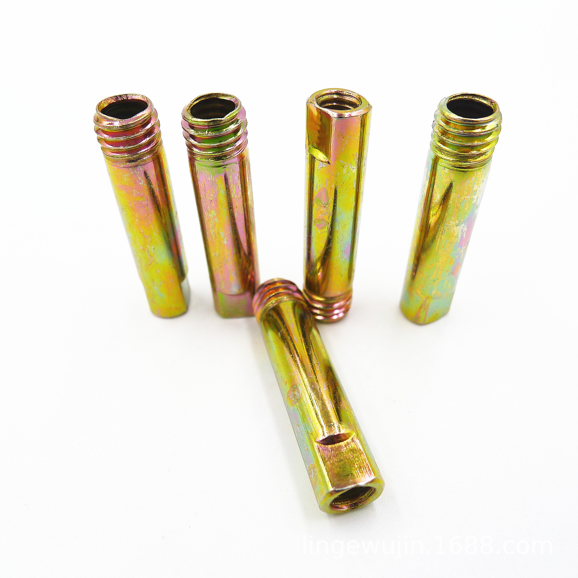 锁具连接杆指纹锁圆管加长螺母门锁电子锁智能锁对敲对装螺丝帽