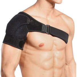 运动护肩加压可调节单肩膀带护具户外健身篮球羽毛球体育用品批发