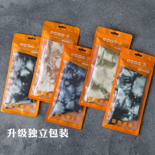 132 styles of tie-dye long tube cotton socks couple street ins street socks hip hop sports high tube fashion socks 