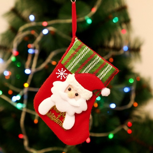 Small size Christmas stockings, Christmas decoration props, Christmas tree hangings, festive atmosphere enhancement supplies