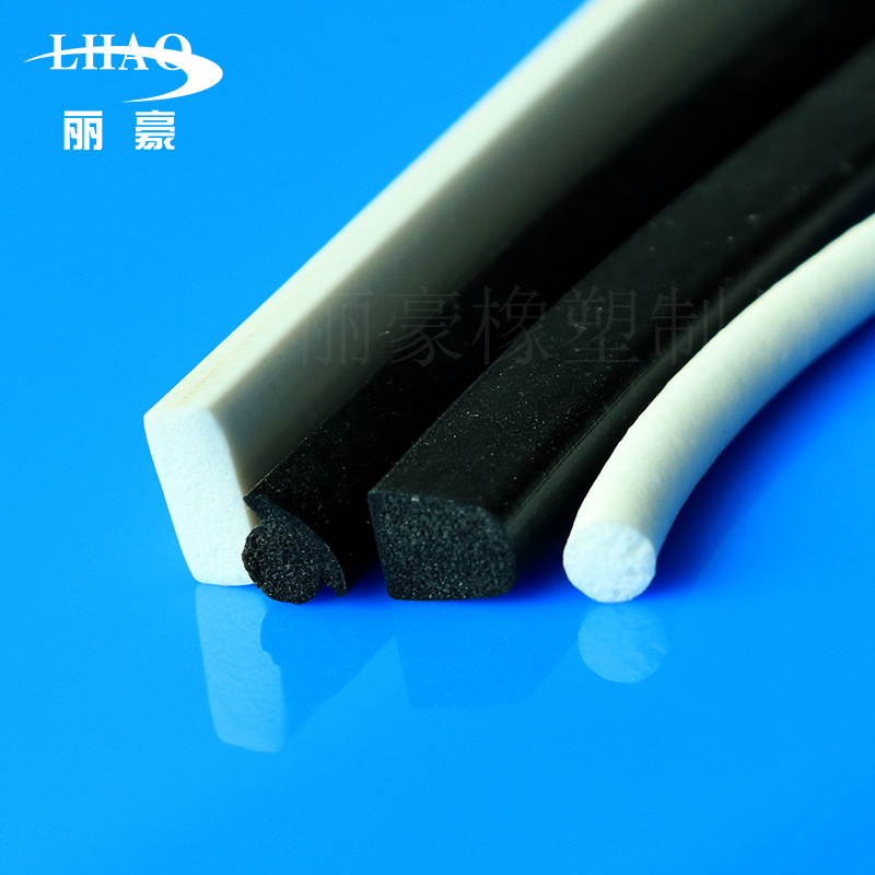 硅胶密封条 发泡圆条直径4.0MM 方型发泡密封圈防水防撞密软胶条