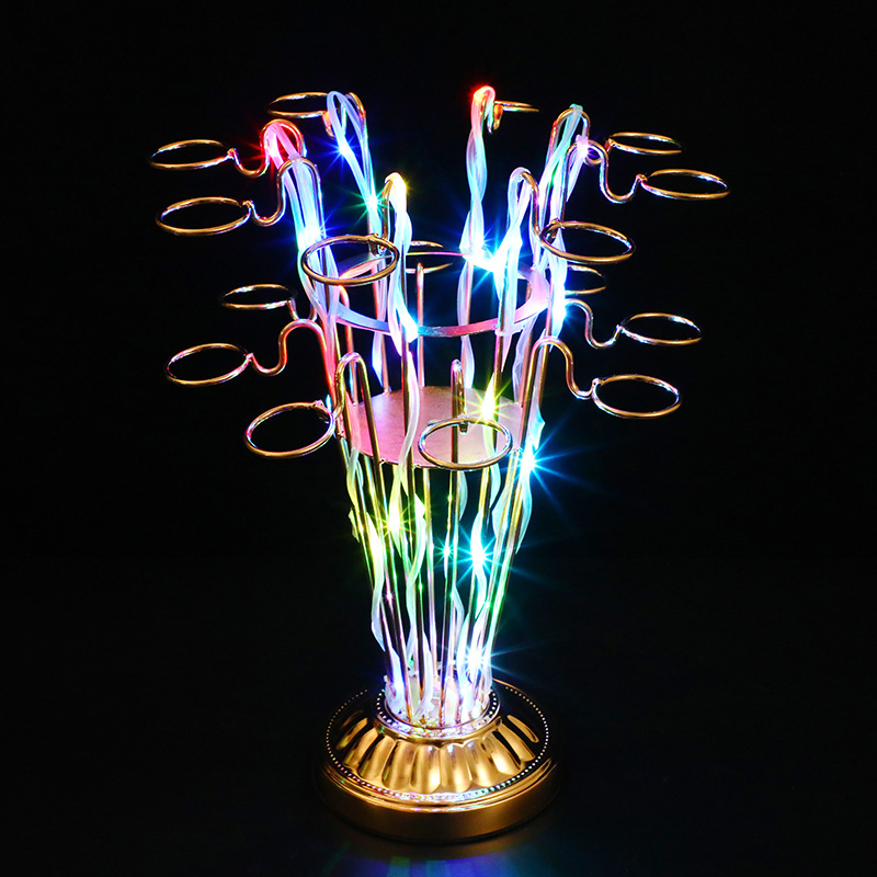 Zuoshima cóctel portavasos con asiento de vino luminoso LED bar KTV champán asiento bala Copa vino titular estante del vino
