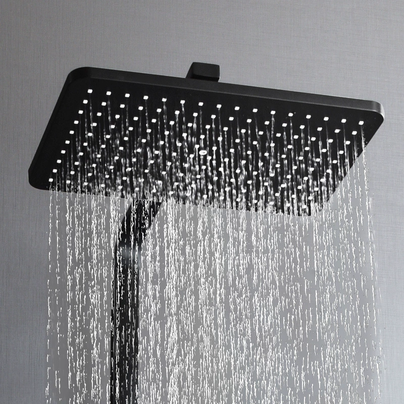 Surface-mounted constant temperature shower shower set full copper intelligent temperature control water mixing valve multi-function shower set MLH1007