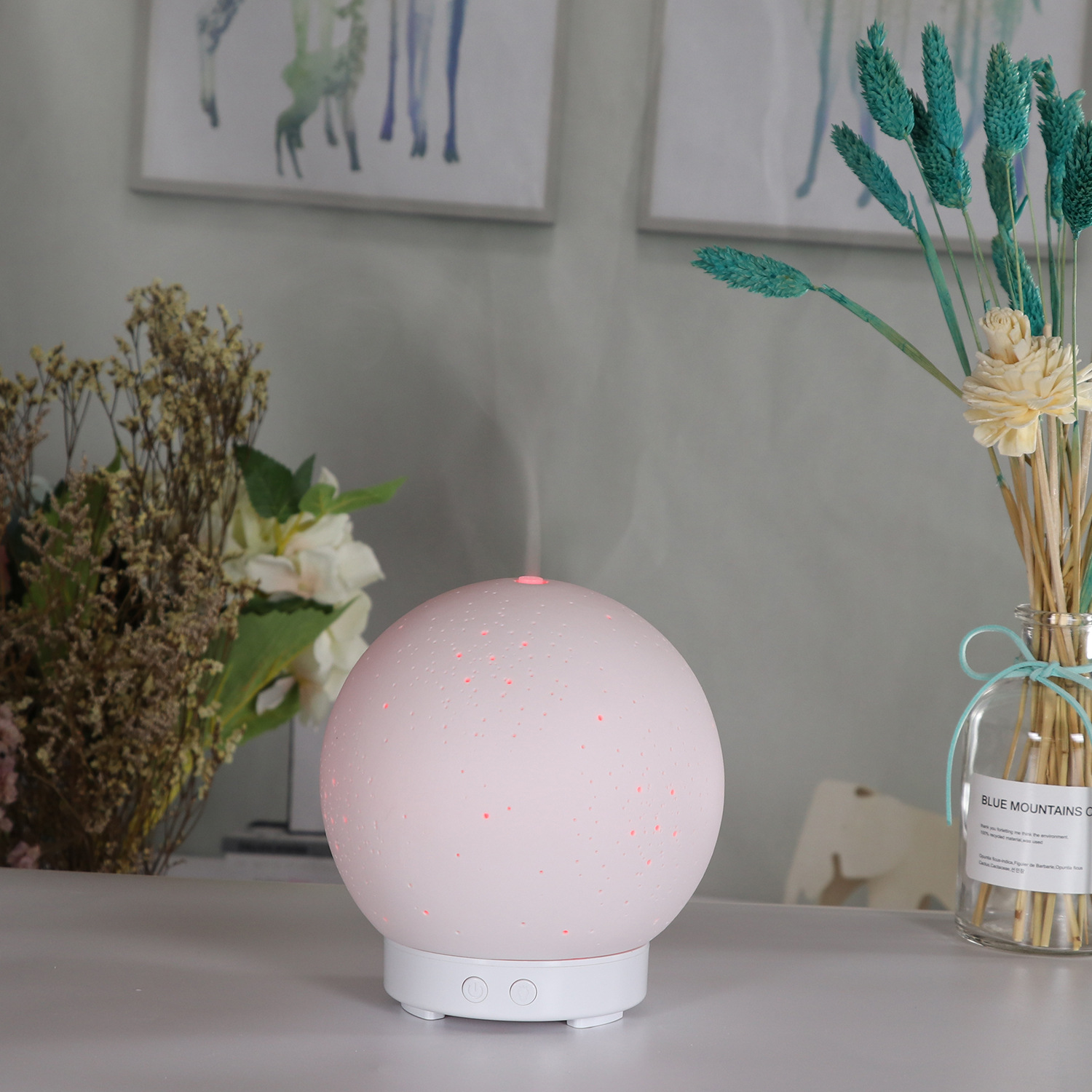 Colorful ultrasonic aroma diffuser